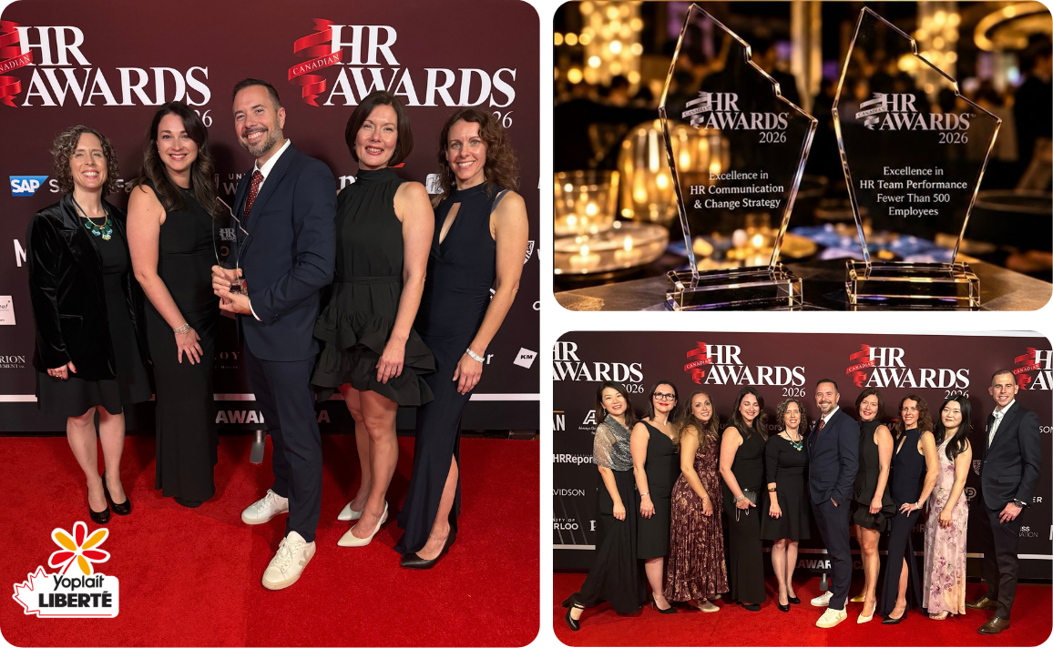Équipe Yoplait Liberté Canada et trophées des Canadian HR Awards 2026